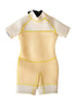 Kids Short Wetsuit in Yellow Gingham
